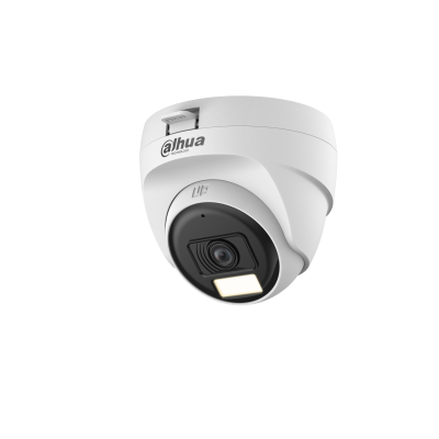 DH HAC T1A21P U IL A 2.8mm 2MP Smart Dual Light 25m MIC HDCVI Fixed focal Eyeball Turret Camera