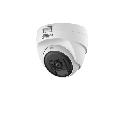 DH HAC T1A21P U IL A 2.8mm 2MP Smart Dual Light 25m MIC HDCVI Fixed focal Eyeball Turret Camera